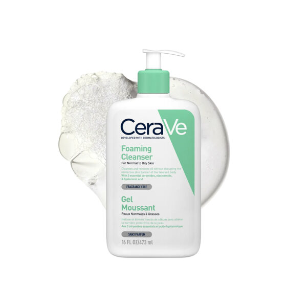 فوم شستشوی پوست نرمال تا چرب سراوی Cerave Foaming Cleanser For Normal To Oily Skin
