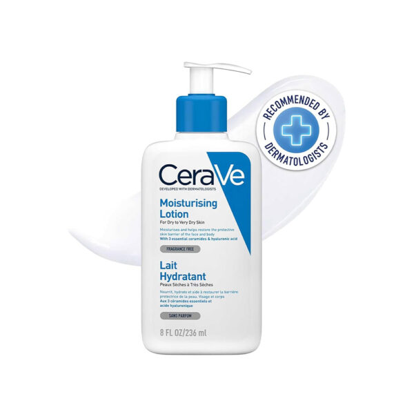 لوسیون مرطوب کننده صورت و بدن پوست خشک سراوی CeraVe Moisturising Lotion for Dry to Very Dry Skin
