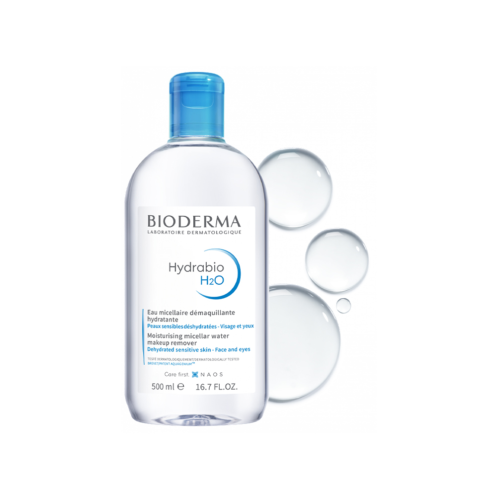 میسلار واتر آبرسان هیدرابیو H2O بایودرما bioderma hydrabio h2o micellar water makeup remover