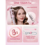 دستگاه فر کننده مو کرلی شیگلم بیبی پینک Cupid's Charm One-Touch Instant Curler