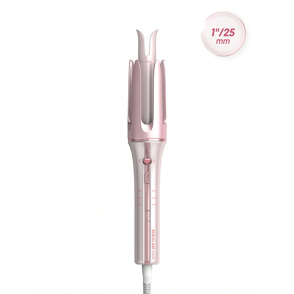 دستگاه فر کننده مو کرلی شیگلم بیبی پینک Cupid's Charm One-Touch Instant Curler